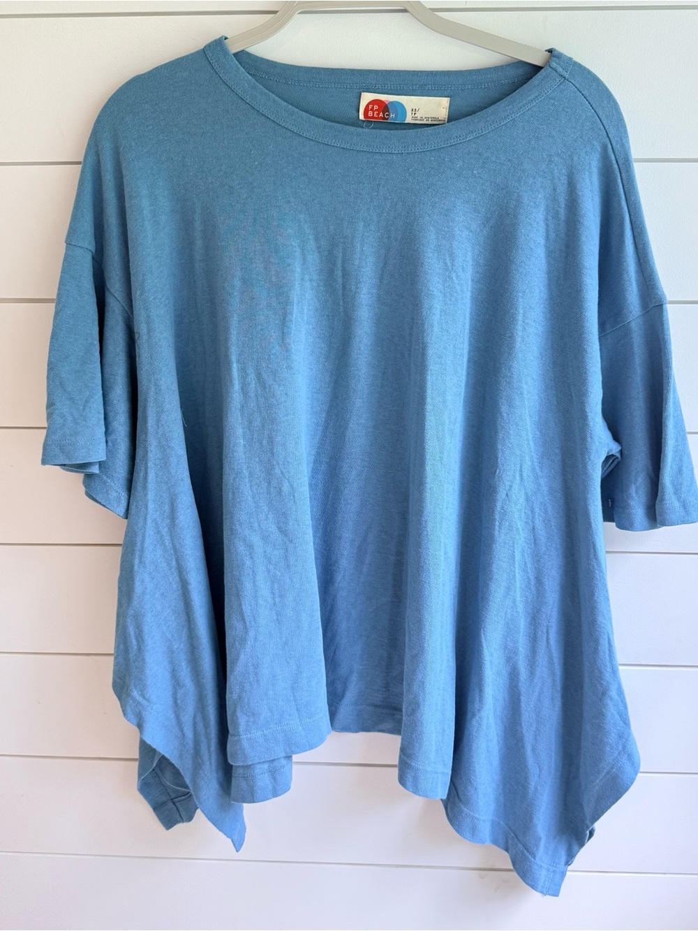Free people beach blue tunic xs